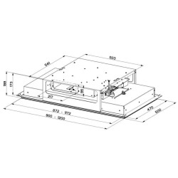 Konventioneller Rauchfang Mepamsa ISLA CIELO 120 120 cm 720 m³/h 145W A+ Weiß