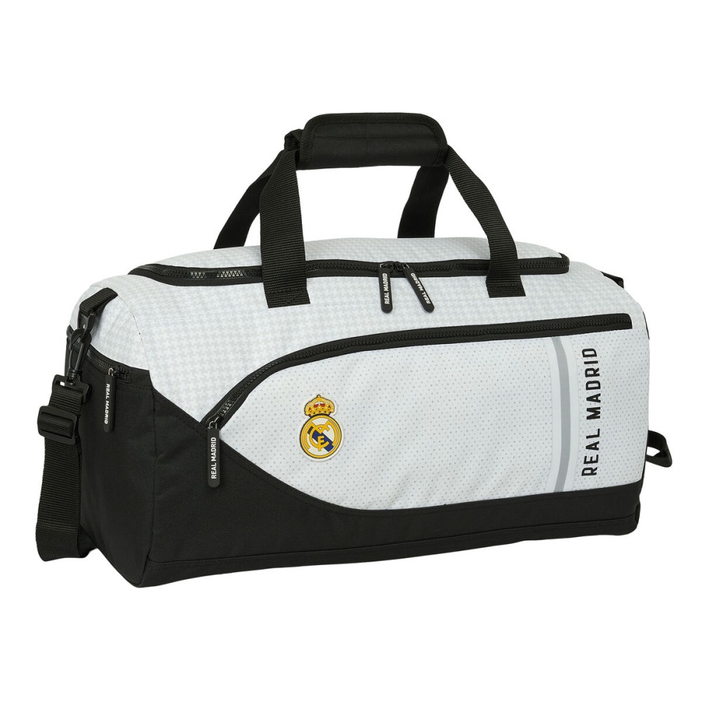 Shoulder Bag Safta White Black 50 x 25 x 25 cm