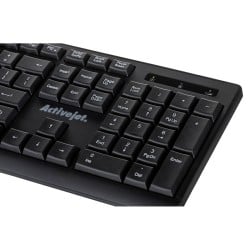 Clavier Activejet K-3803SW Noir QWERTY