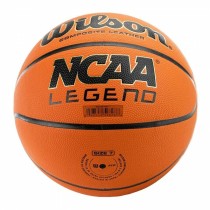 Basketball Wilson NCAA Legend Weiß Orange Haut Kunstleder 7