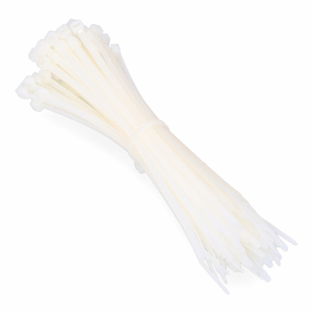 Nylon Cable Ties EDM 48325 White Natural 250 x 4,8 mm (100 Units)