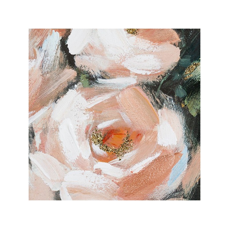 Cadre Huile Roses Bois de pin (80 X 4 x 100 cm)