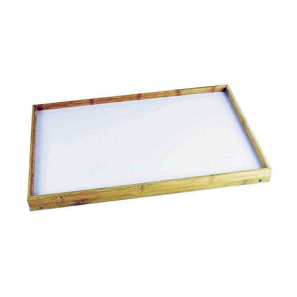 Plateau de lit pliable Bois Blanc (50 x 30 x 22 cm)