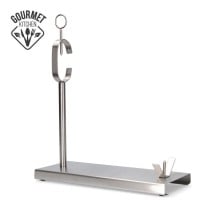 Schinkenhalter aus Edelstahl EDM Silberfarben Metall Edelstahl Aluminium 40 x 16,5 x 42 cm