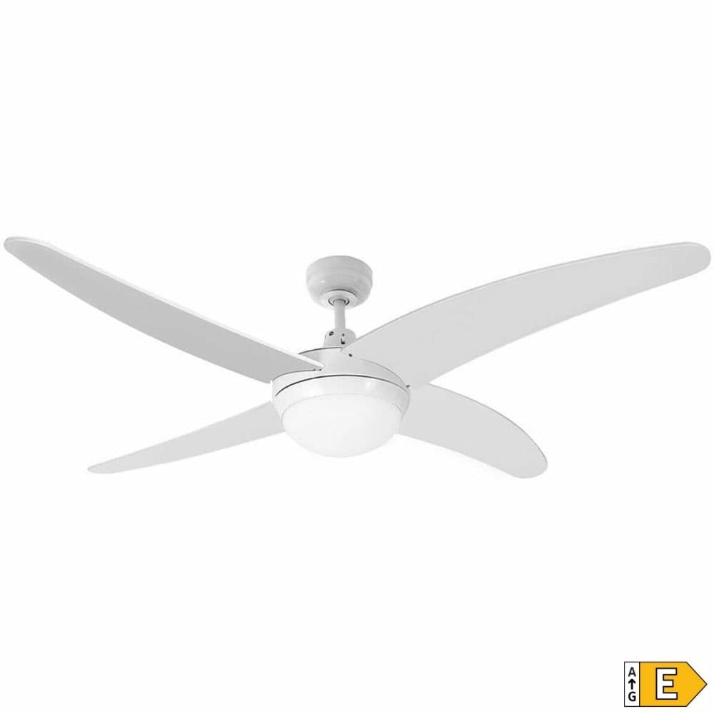 Ventilateur de Plafond avec Lumière EDM 33806 Caspio Blanc 60 W