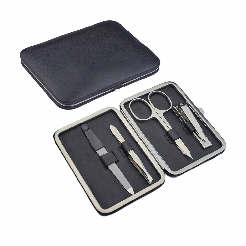 Manicure Set Touch of Beauty Black polypropylene