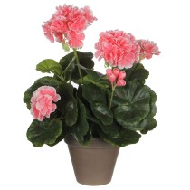 Plante décorative Mica Decorations PVC Géranium (11,5 x 33 cm)