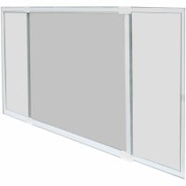 Moustiquaire Schellenberg Extensible Avec cadre Blanc Fibre de Verre 50 x 142 cm