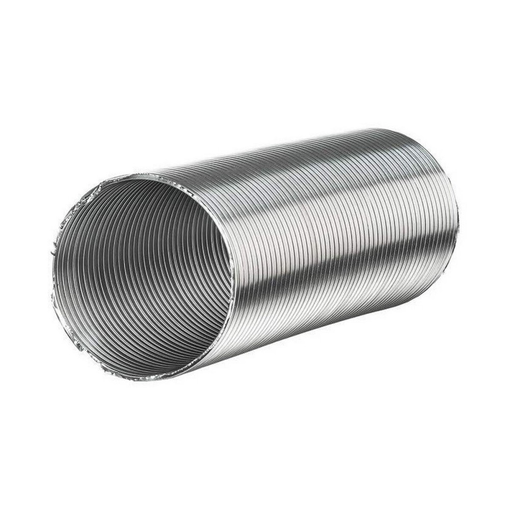 Tube Fepre Flex Argenté Semi-rigide 1,5 m Aluminium Ø 10 cm