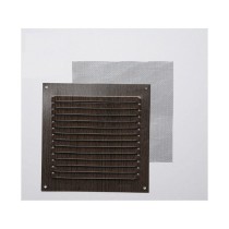 Grille Fepre Moustiquaire Aluminium Wengue (15 x 15 cm)