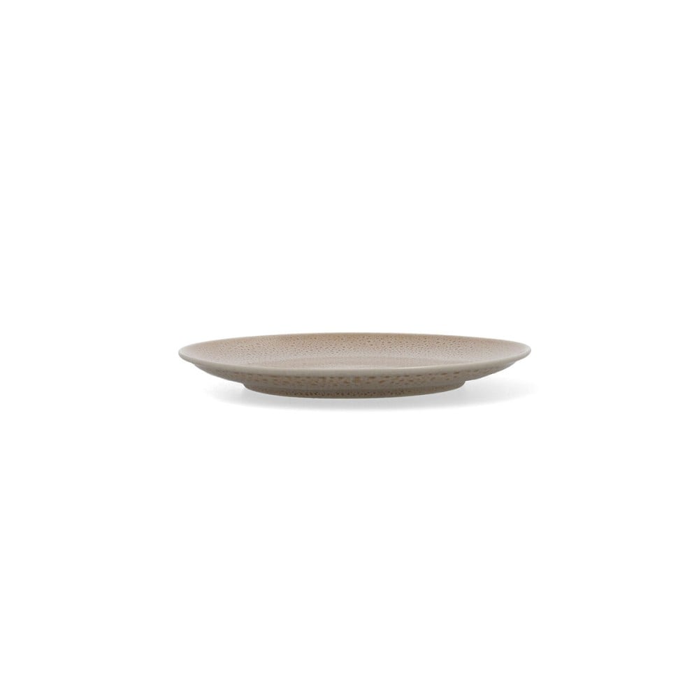 Assiette plate Ariane Porous Céramique Beige Ø 21 cm (12 Unités)