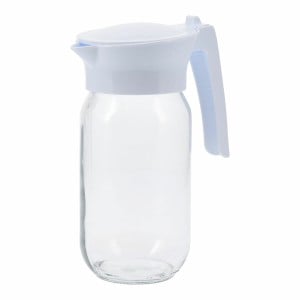 Jug Excellent Houseware White Transparent Crystal 1 L