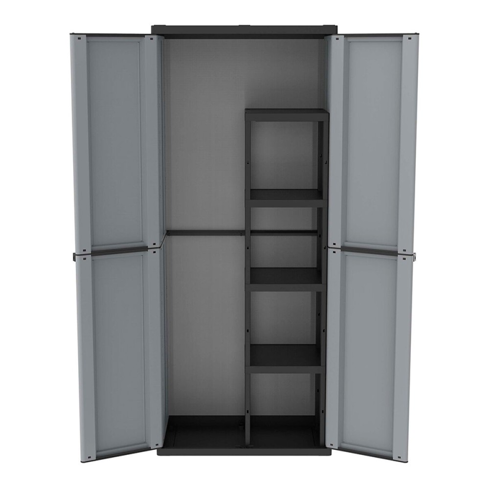 Escobero Schrank. Terry JLine 368 Grau Schwarz/Grau Harz Kunststoff 68 x 37,5 x 163,5 cm