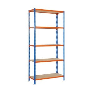 Regal Simon Rack Maderclick 5/400 750 kg Metall 5 Regale Spanplatte (180 x 90 x 40 cm)