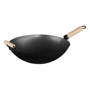 Wok Pfanne Secret de Gourmet Schwarz Edelstahl Ø 35 cm