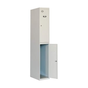 Locker Simon Rack Metal Light grey 2 Compartments (180 x 30 x 50 cm)