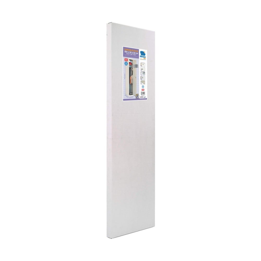 Locker Simon Rack Metal Light grey 2 Compartments (180 x 30 x 50 cm)