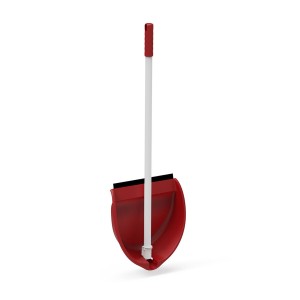 Dustpan Plastiken White Red Plastic Foldable