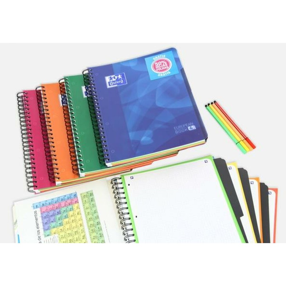 Set of exercise books Oxford European Book 4 Multicolour A4 120 Sheets 5 Pieces