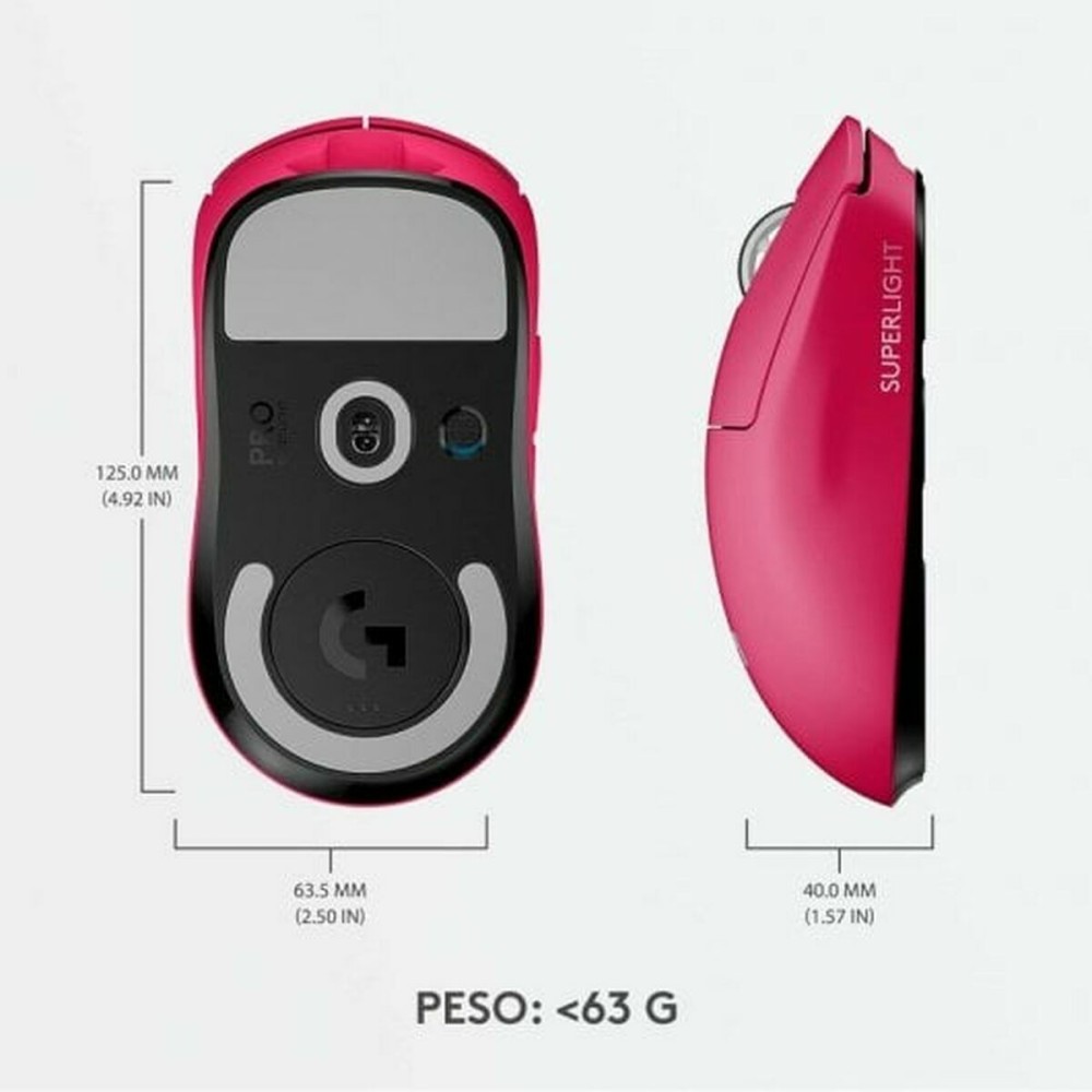 Souris Logitech  G PRO X SUPERLIGHT 2 LIGHTSPEED Rose Magenta