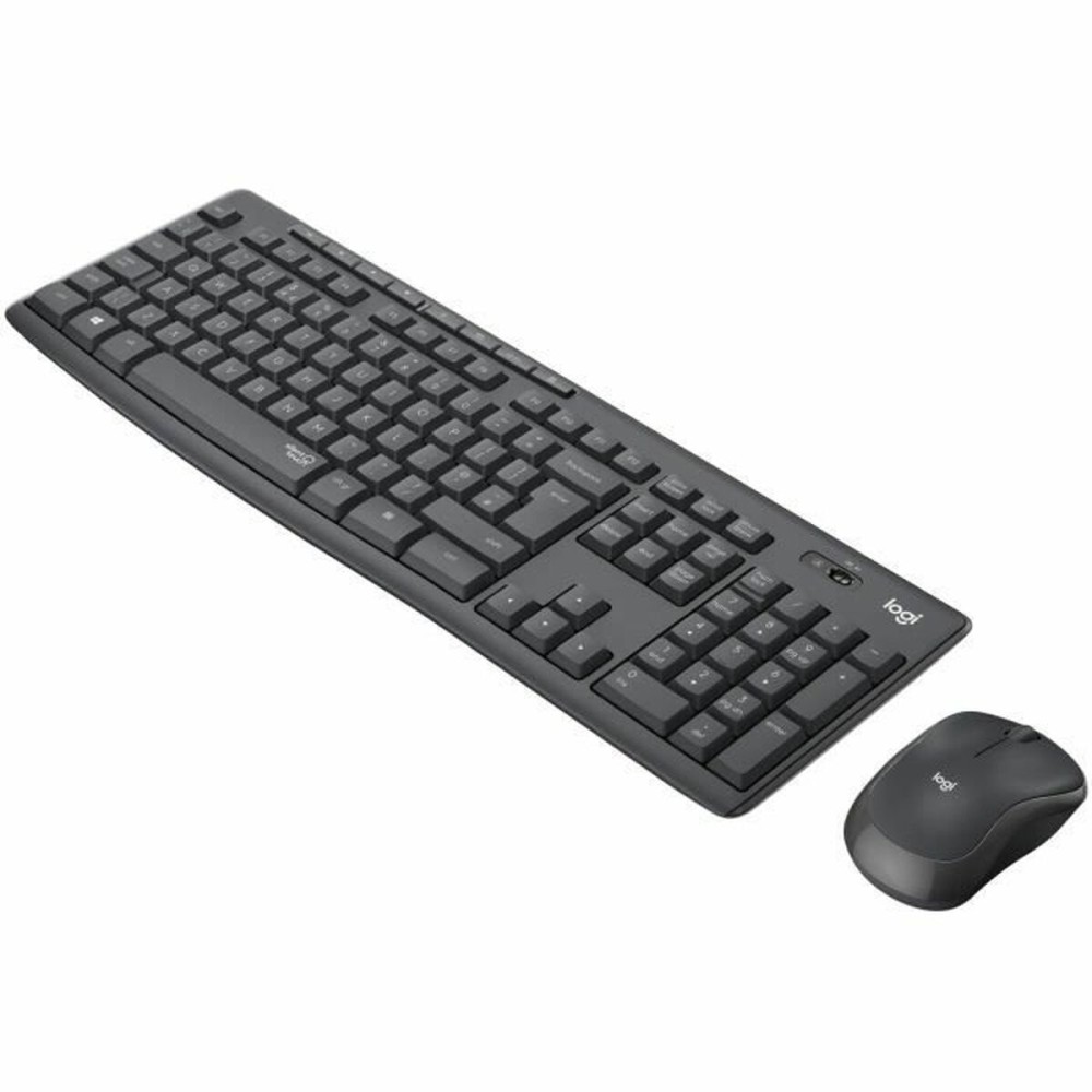 Clavier et souris sans fil Logitech MK295 Français Noir Gris AZERTY