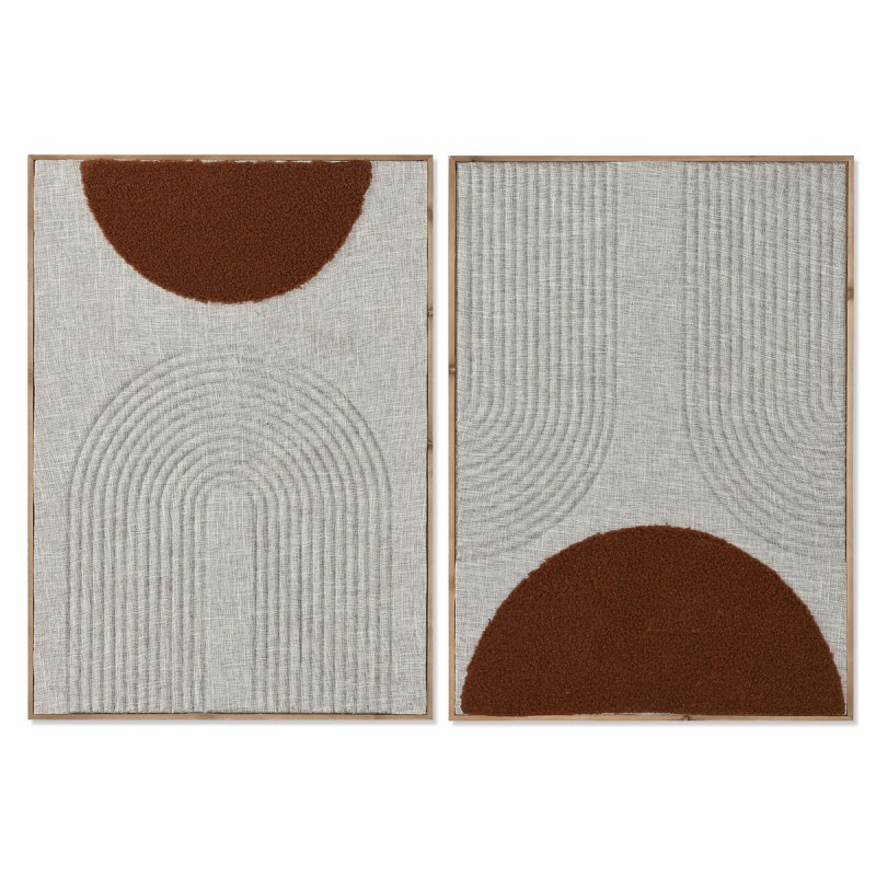 Bild Home ESPRIT Beige Terrakotta Moderne Urban 50 x 3 x 70 cm (2 Stück)