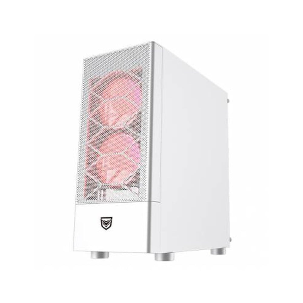 Boîtier ATX semi-tour Nfortec NF-CS-CAELUM-WHITE Blanc