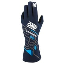 Gants de karting OMP MY2025 Bleu Blue marine FIA 8856-2018