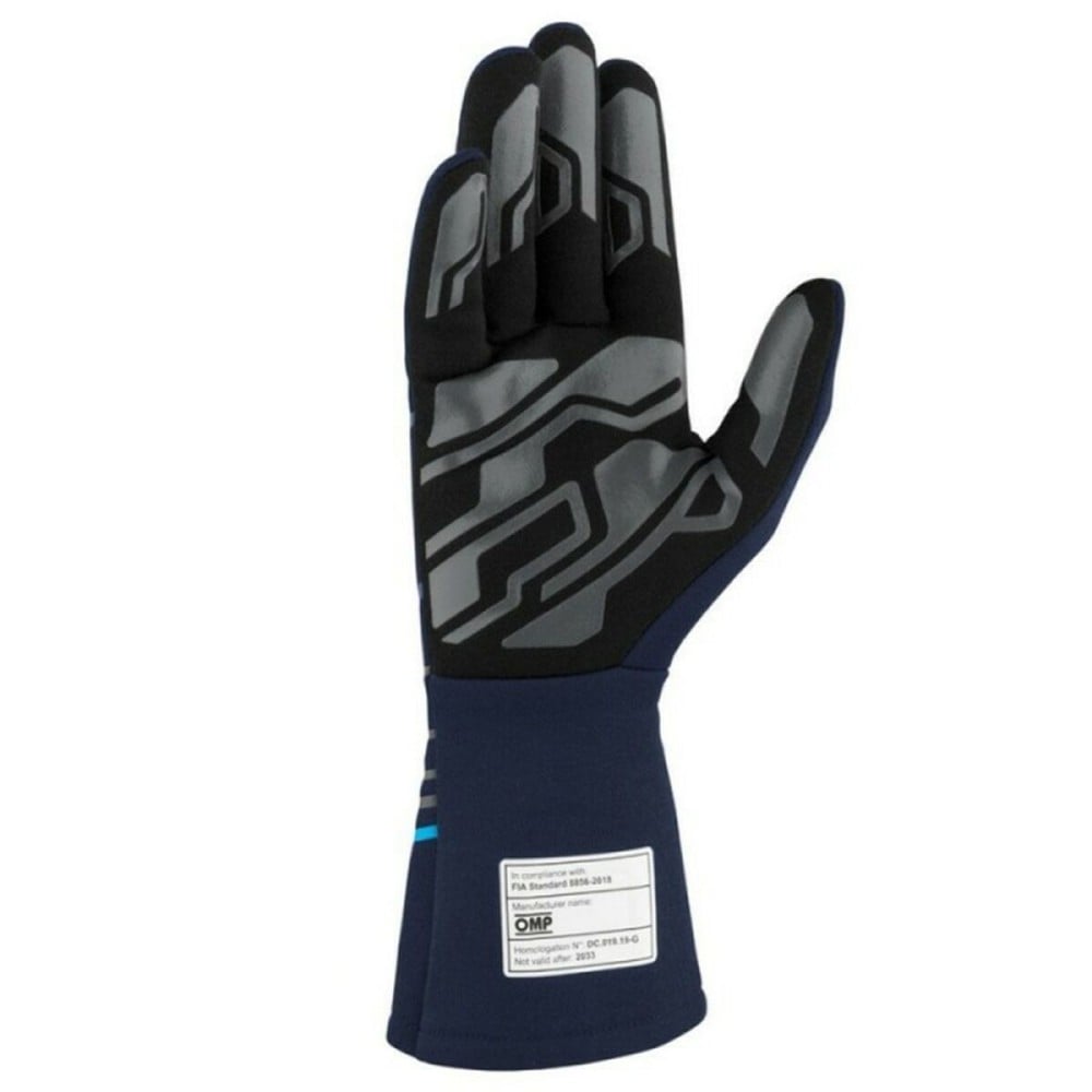 Karting Gloves OMP MY2025 Blue Navy Blue FIA 8856-2018