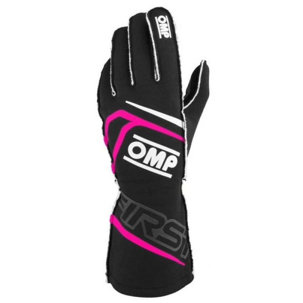 Gants de karting OMP MY2025 Noir Fuchsia FIA 8856-2018