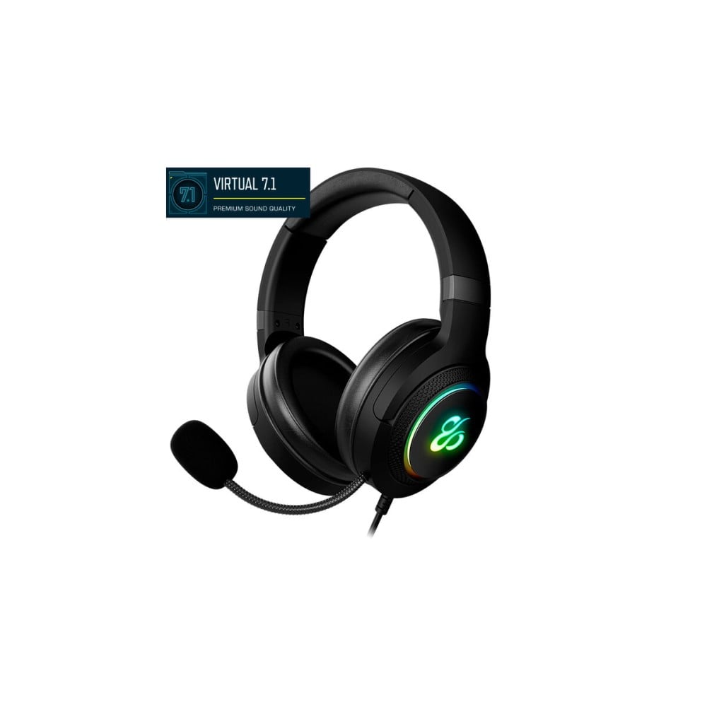 Casques avec Microphone Newskill NS-HS-SOBEK-71 Noir