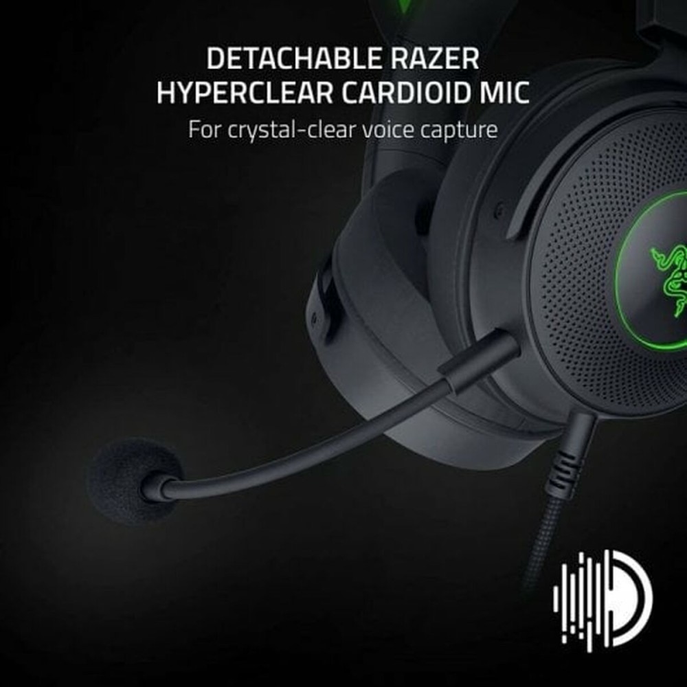 Gaming Headset with Microphone Razer Kraken X Lite Black