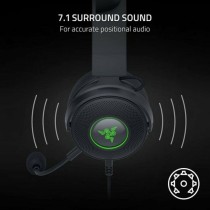 Gaming Headset with Microphone Razer Kraken X Lite Black