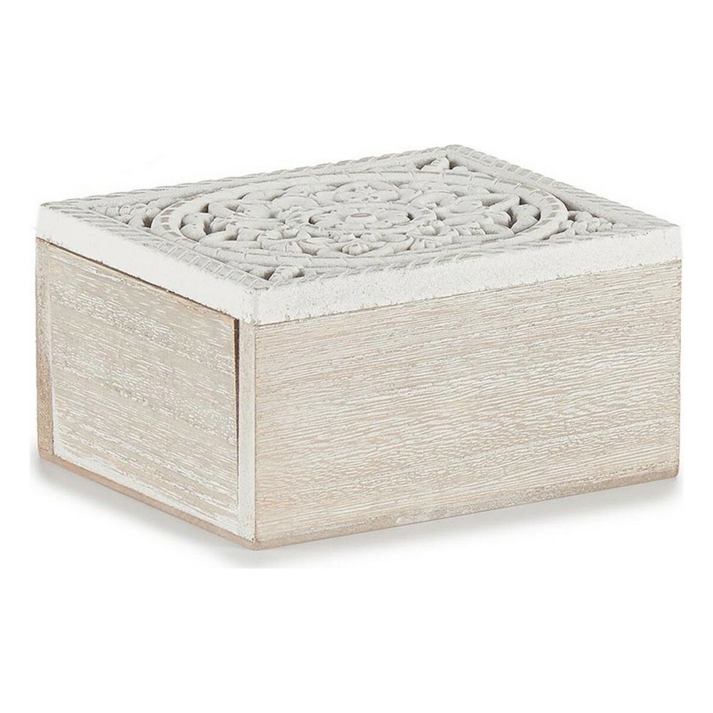 Boîte Décorative 16 x 8 x 11 cm Bois (6 Unités)