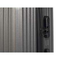 Cabin suitcase Dark grey 38 x 57 x 23 cm Stripes