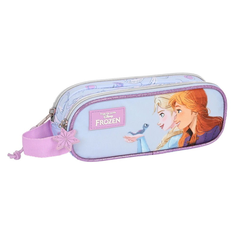 Trousse Fourre-Tout Double Frozen Believe Lila 21 x 8 x 6 cm