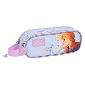 Zweifaches Mehrzweck-Etui Frozen Believe Lila 21 x 8 x 6 cm