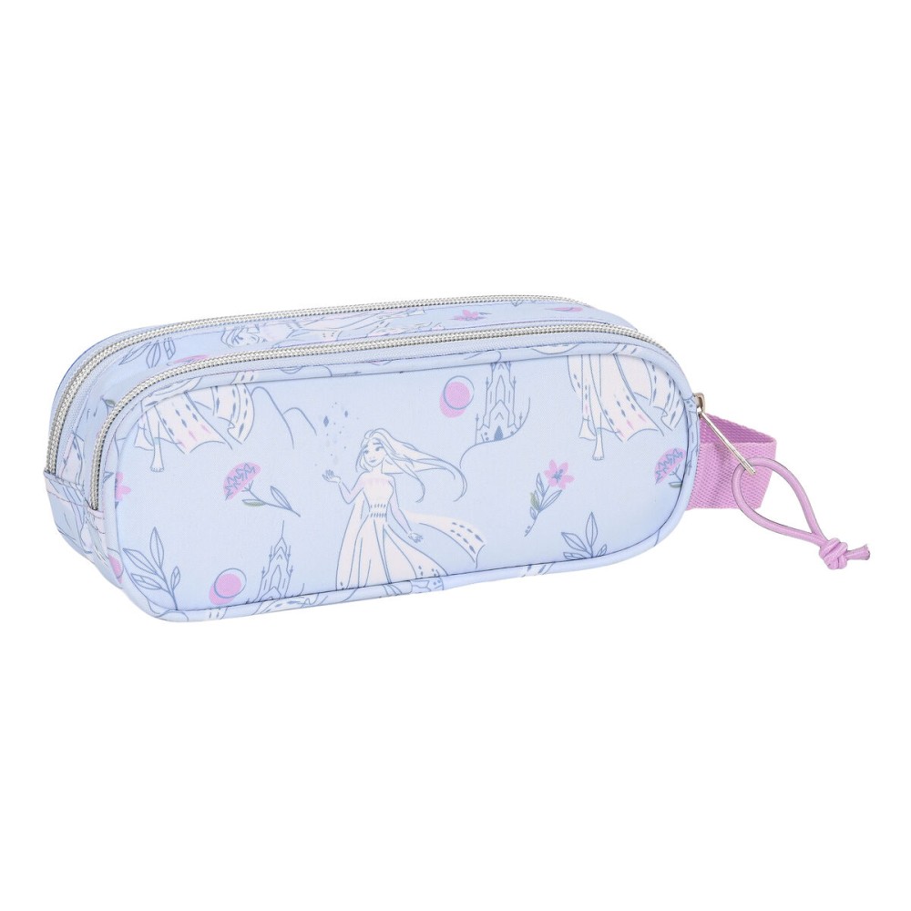 Zweifaches Mehrzweck-Etui Frozen Believe Lila 21 x 8 x 6 cm