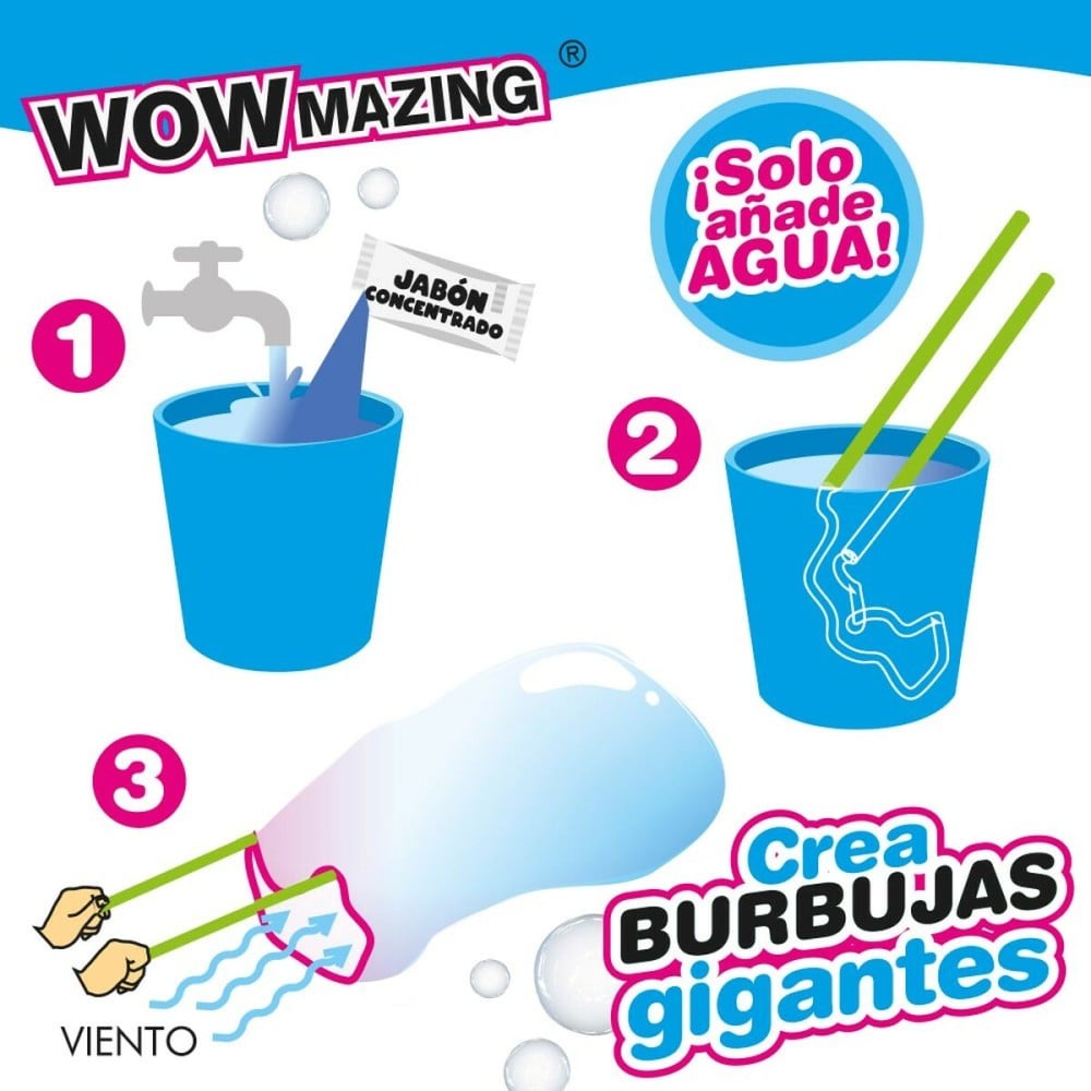 Jeu de Bulles de Savon WOWmazing 41 cm (24 Unités)