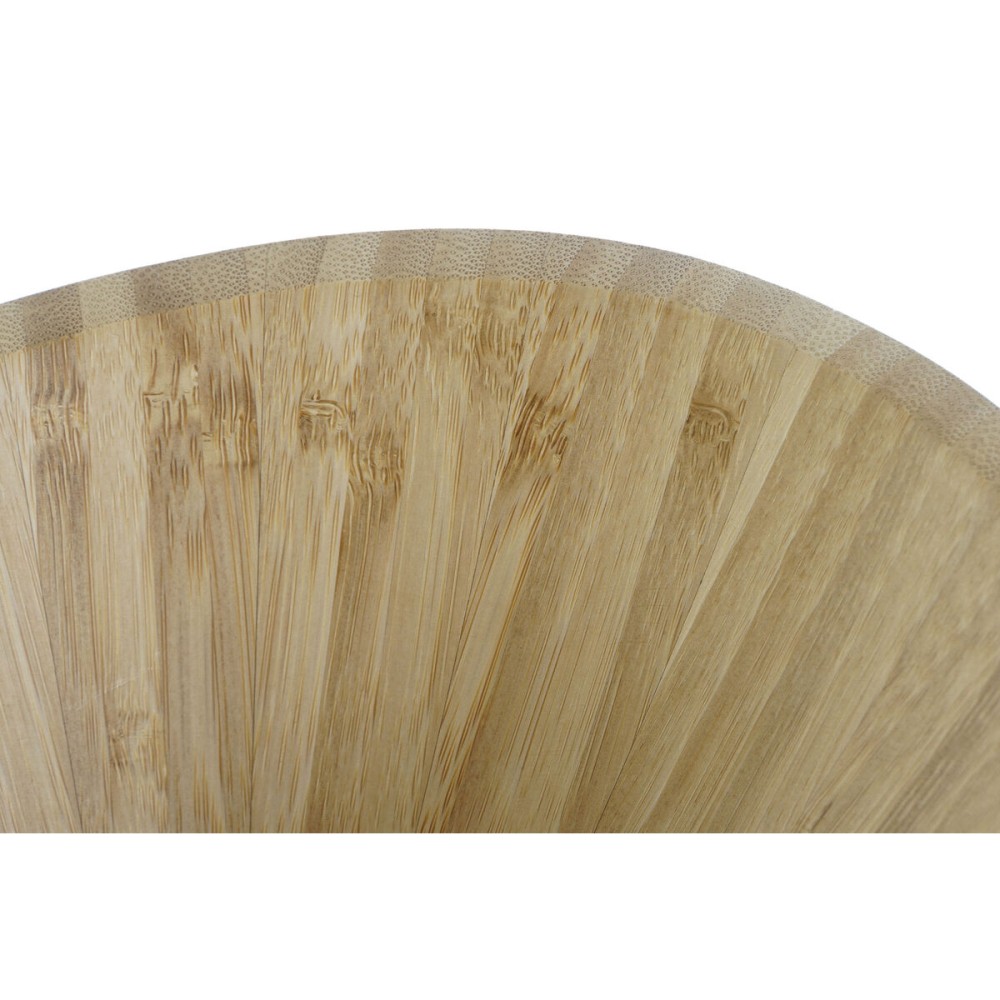 Bowl DKD Home Decor Natural Bamboo 24,6 x 22,5 x 9,5 cm