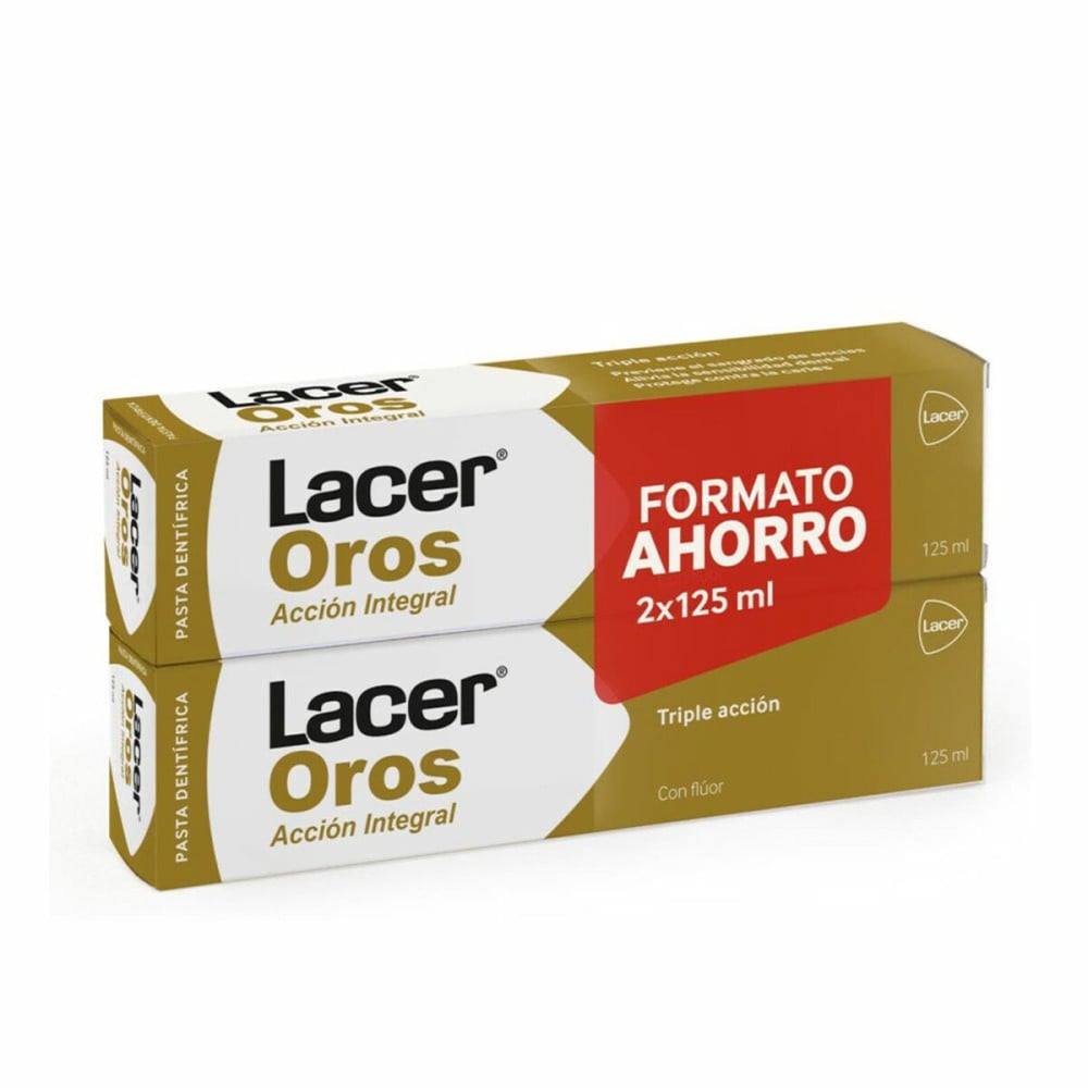 Dentifrice Triple Action Lacer Oro 2 x 125 ml (2 Pièces)