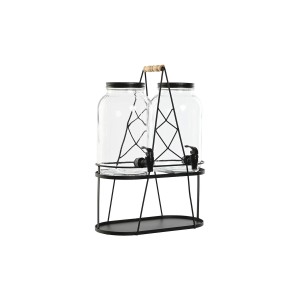 Getränkedispenser Home ESPRIT Schwarz Metall Kristall 3,5 L 34 x 18 x 46 cm