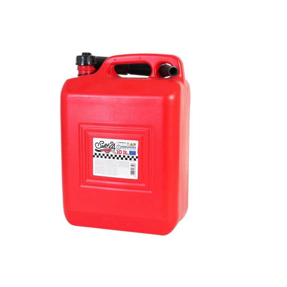 Réservoir de carburant avec entonnoir Continental Self Rouge 10 L (4 Unités)