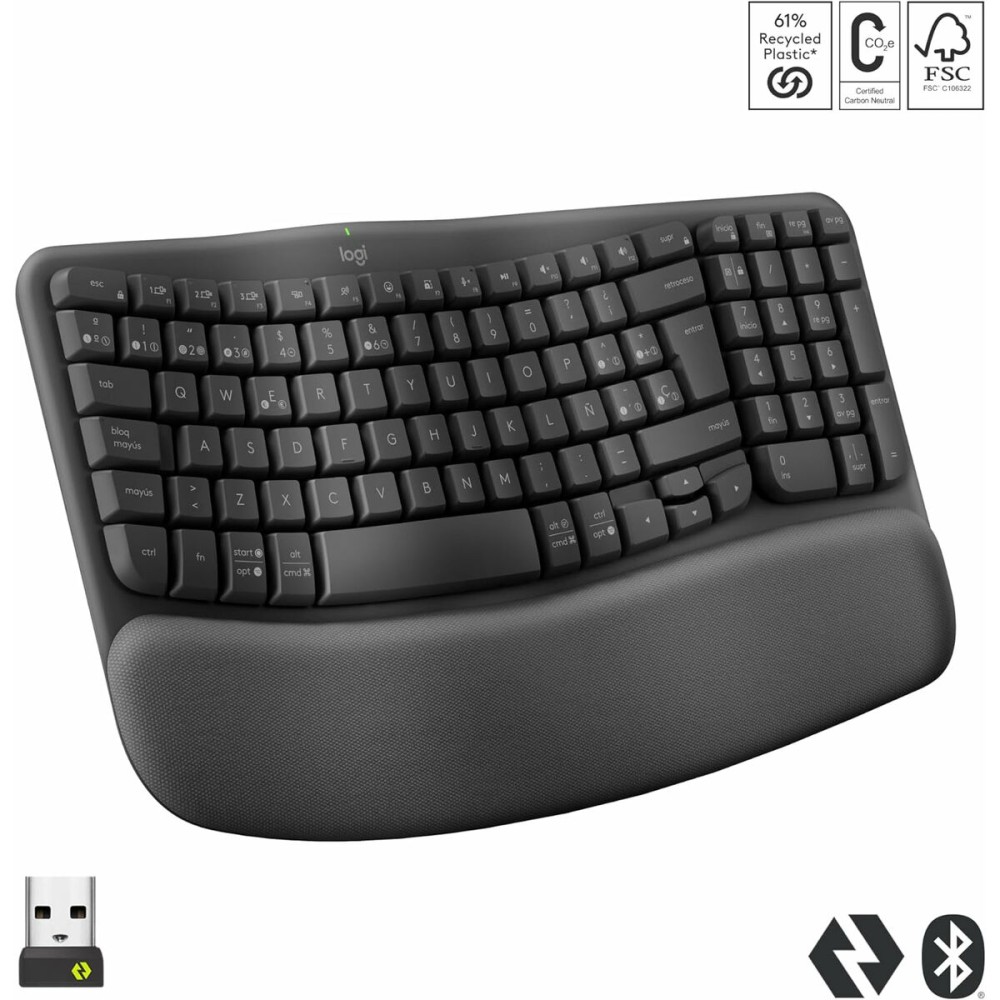 Tastatur Logitech 920-012296 Graphit Spanisch QWERTY