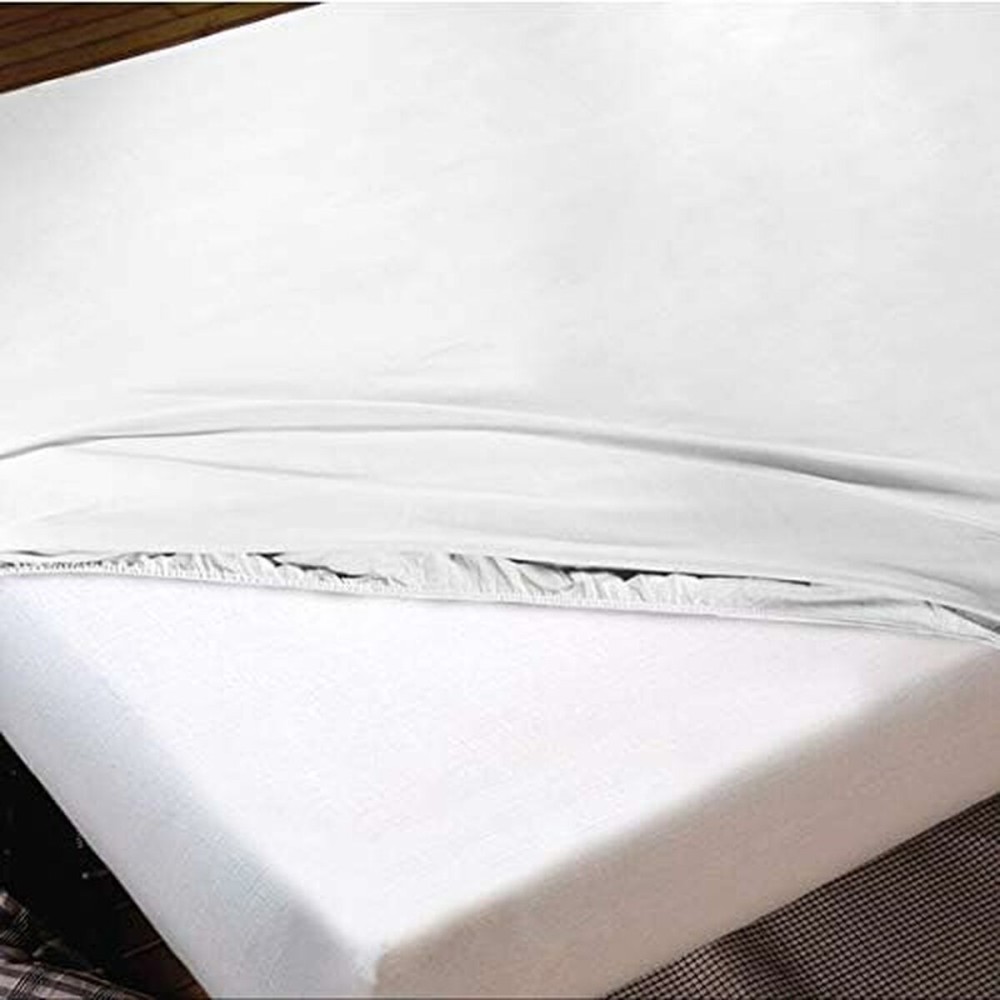 Drap housse Hosteline IRIS PREMIUM Blanc Lit 1 persone