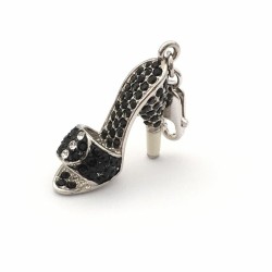 Charms für Damen Glamour GS1-01 Schwarz (4 cm)