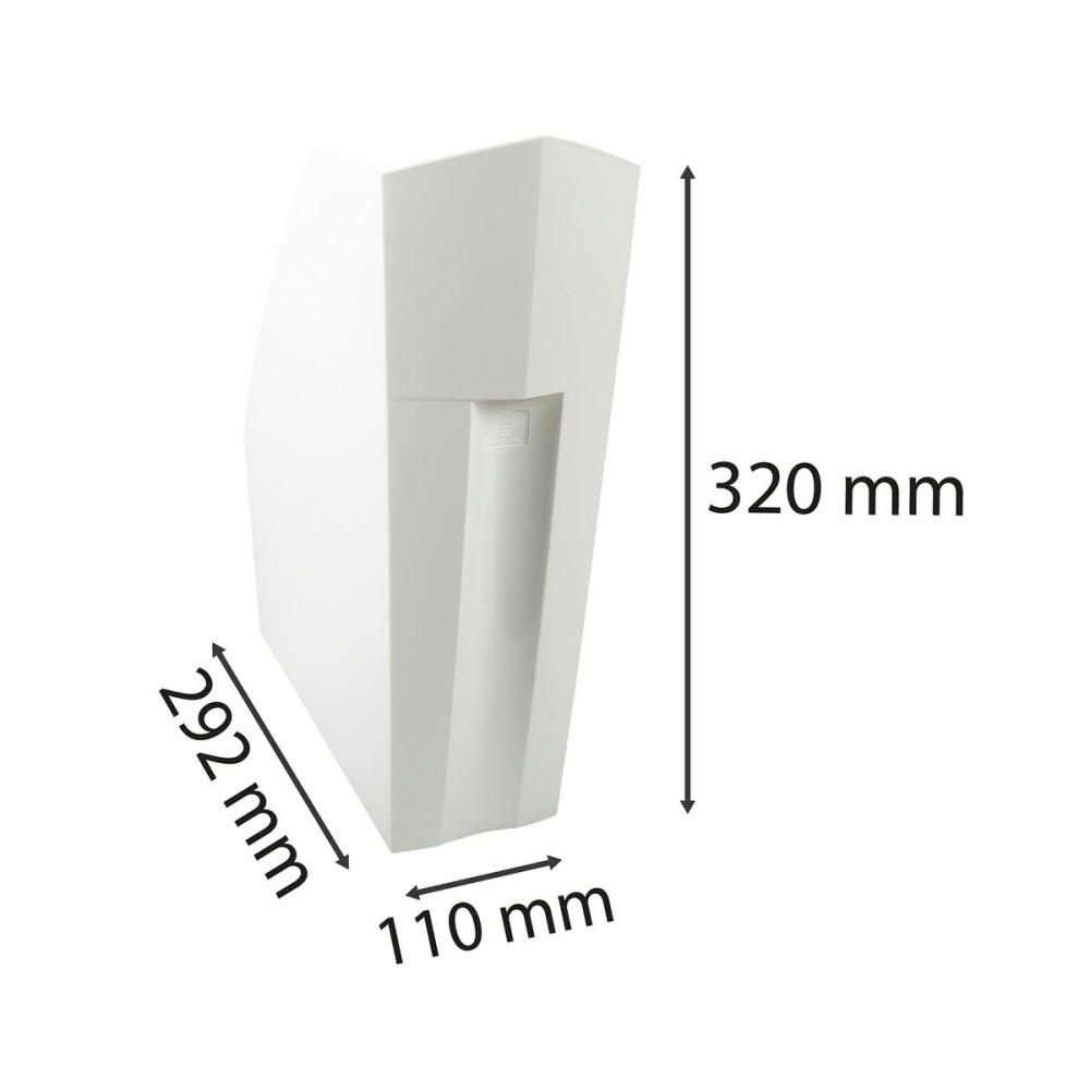 Zeitschriftenkorb Exacompta Weiß A4 Polypropylen