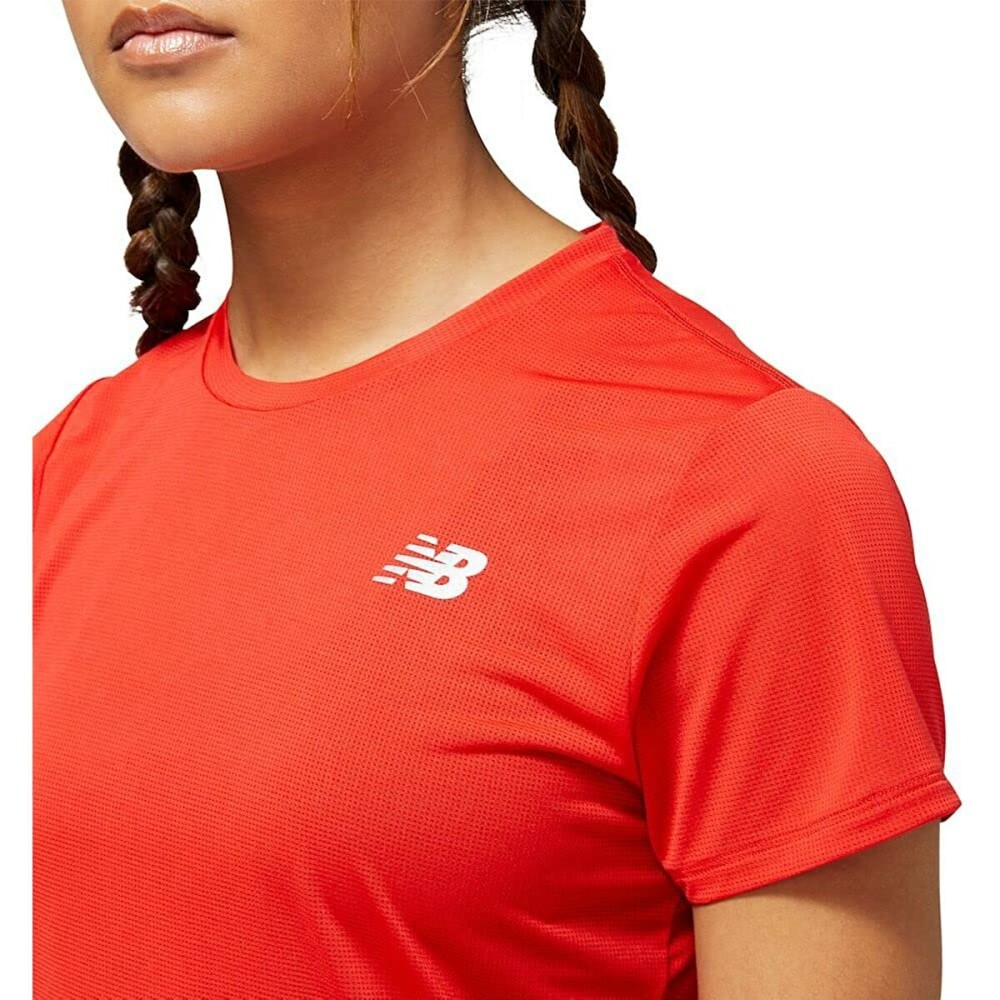 Damen Kurzarm-T-Shirt New Balance Accelerate Rot