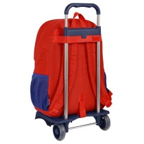 School Rucksack with Wheels Atlético Madrid Red Navy Blue 16 L