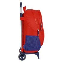 Cartable à roulettes Atlético Madrid Rouge Blue marine 16 L